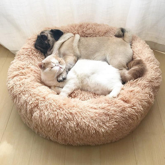 Calming Orthopedic Donut Bed for Dogs & Cats