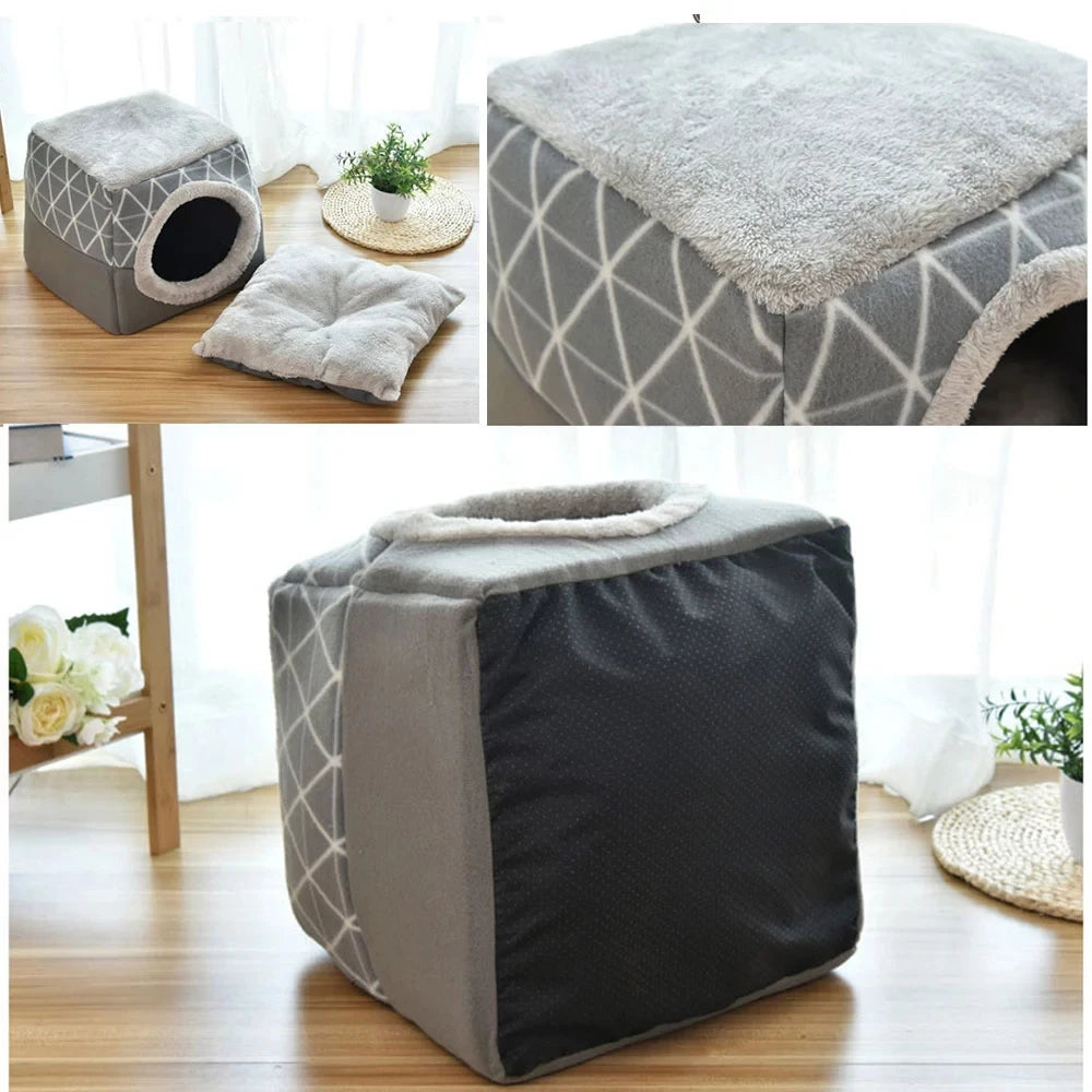Pet Dog and Cat Bed Villa - Dual Use Space Capsule