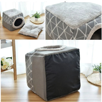 Pet Dog and Cat Bed Villa - Dual Use Space Capsule