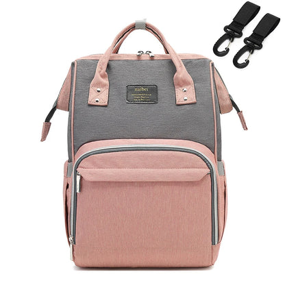 Baby Diaper Bag with USB & Sleeping Crib