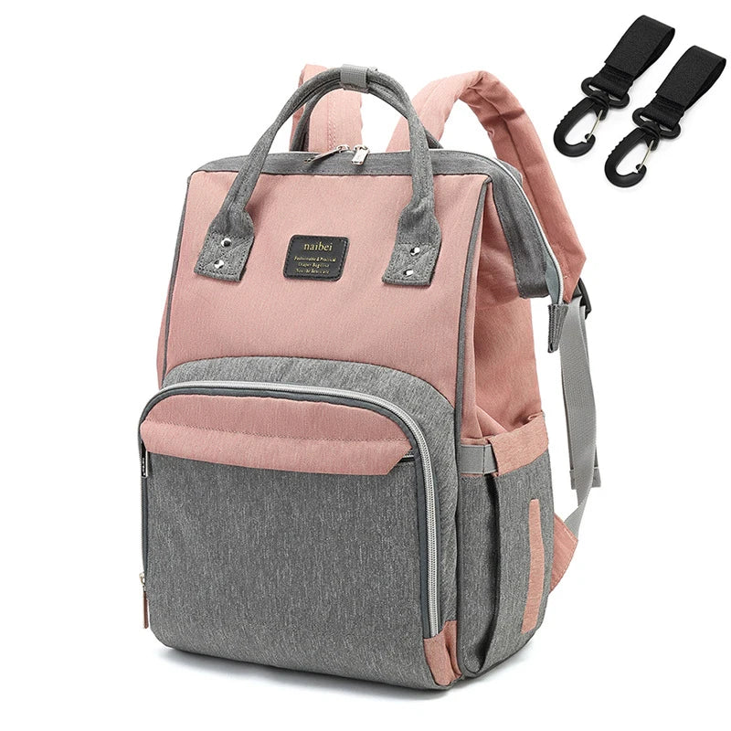 Baby Diaper Bag with USB & Sleeping Crib