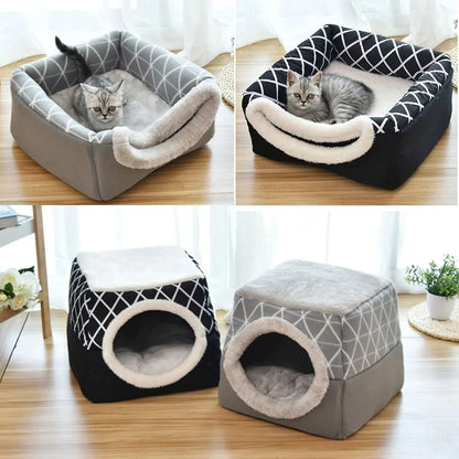 Pet Dog and Cat Bed Villa - Dual Use Space Capsule