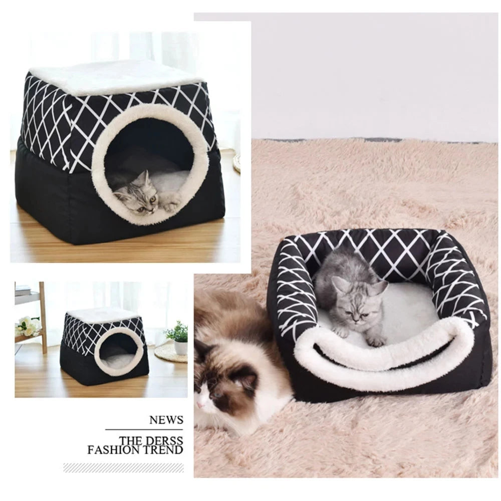 Pet Dog and Cat Bed Villa - Dual Use Space Capsule