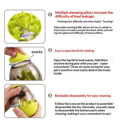 Interactive Pet Treat Ball Food Dispenser