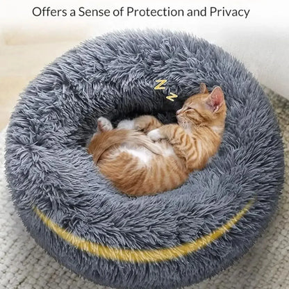Calming Orthopedic Donut Bed for Dogs & Cats