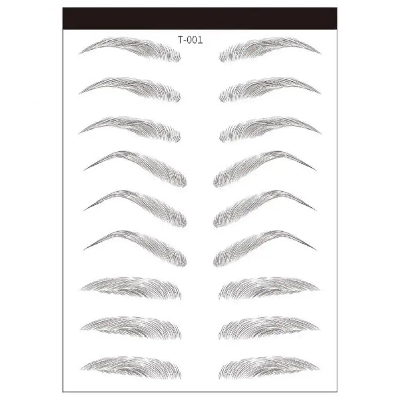 4D Waterproof Eyebrow Tattoo Stickers