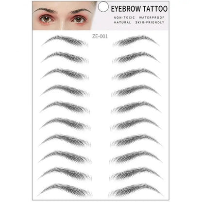 4D Waterproof Eyebrow Tattoo Stickers