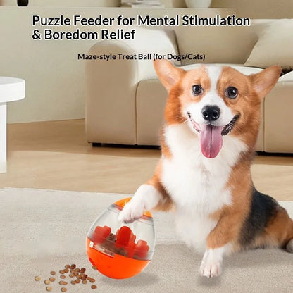Interactive Pet Treat Ball Food Dispenser
