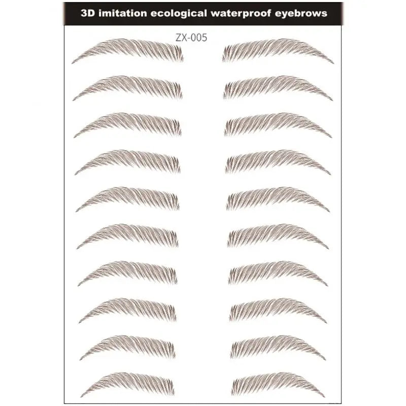 4D Waterproof Eyebrow Tattoo Stickers