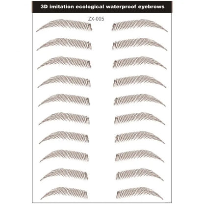 4D Waterproof Eyebrow Tattoo Stickers