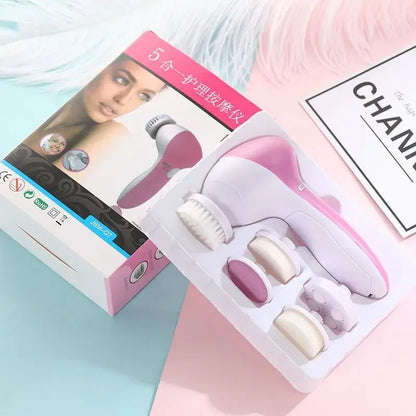 5 in 1 Electric Facial Cleansing Brush Set