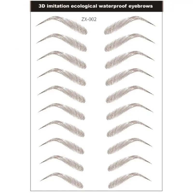 4D Waterproof Eyebrow Tattoo Stickers