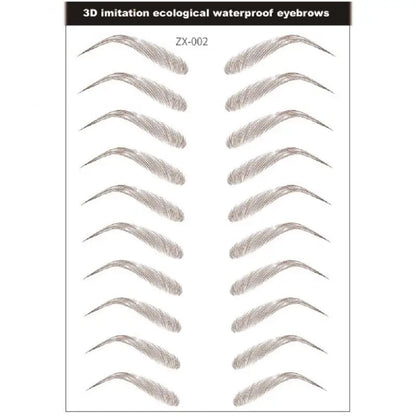 4D Waterproof Eyebrow Tattoo Stickers