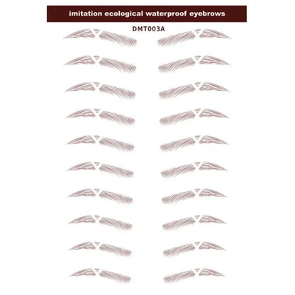 4D Waterproof Eyebrow Tattoo Stickers
