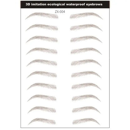 4D Waterproof Eyebrow Tattoo Stickers
