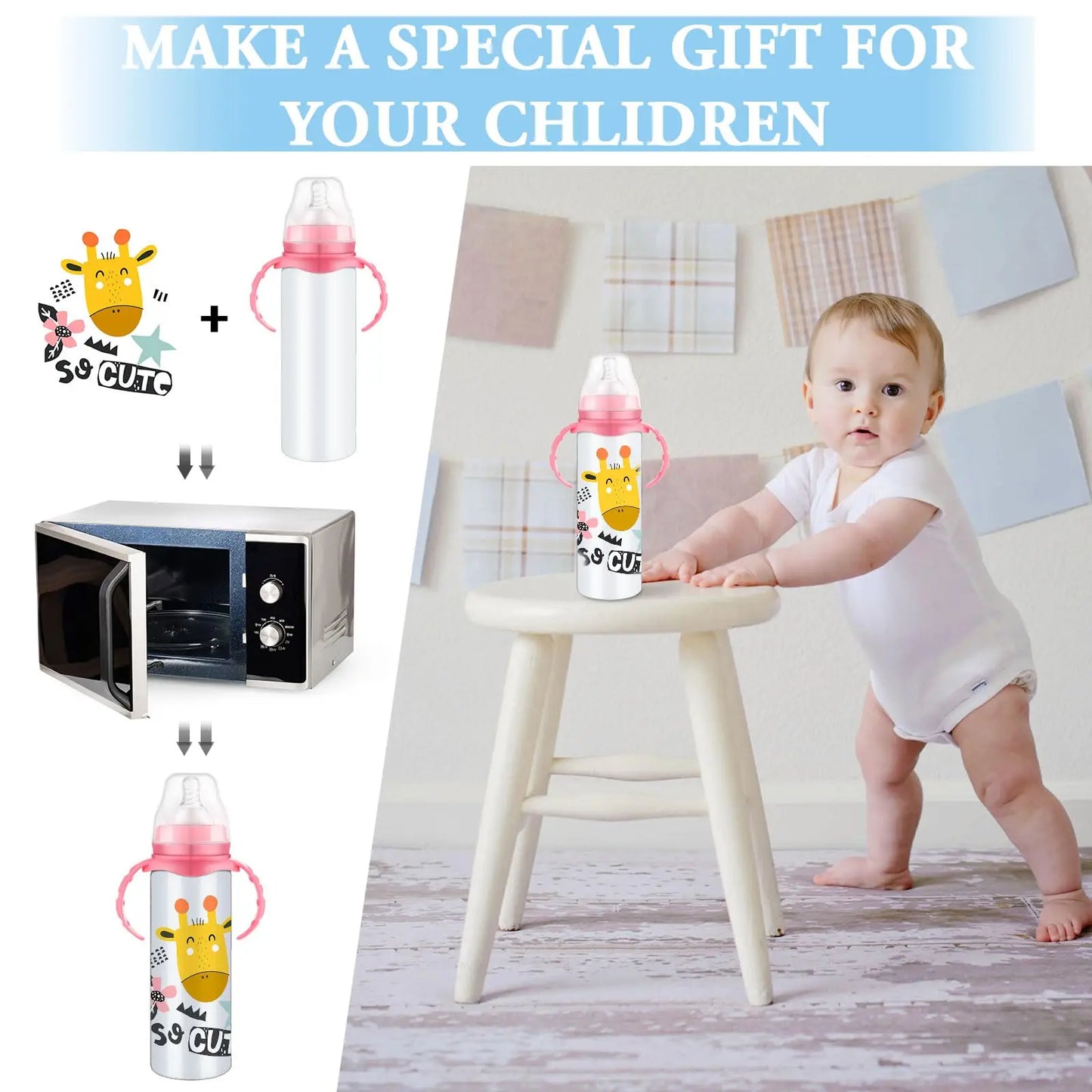 Portable USB Baby Bottle Warmer Milk & Water Heating
