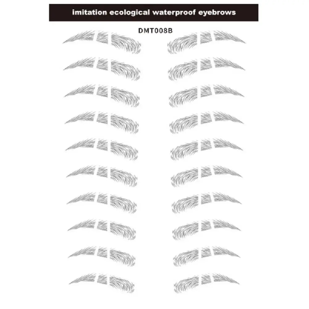 4D Waterproof Eyebrow Tattoo Stickers