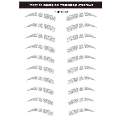 4D Waterproof Eyebrow Tattoo Stickers