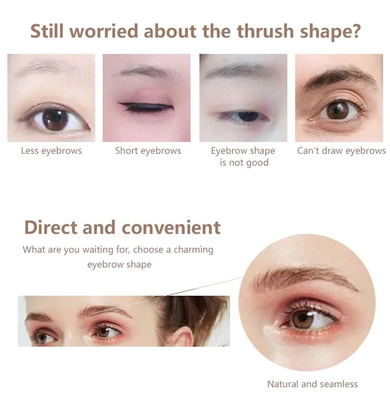 4D Waterproof Eyebrow Tattoo Stickers