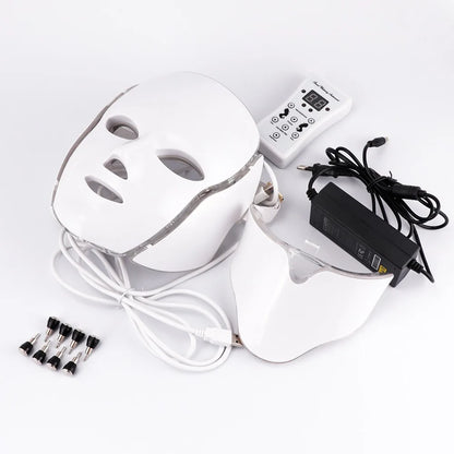 Glow7 LED Beauty Face and Neck Mask – 7-Color Light Therapy Mask