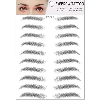 4D Waterproof Eyebrow Tattoo Stickers
