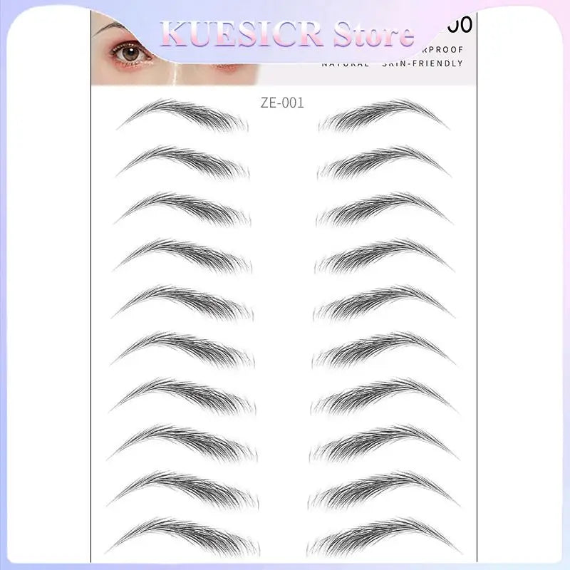 4D Waterproof Eyebrow Tattoo Stickers
