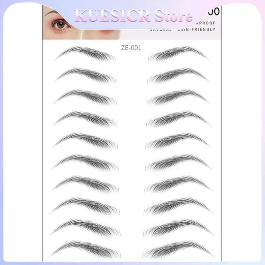 4D Waterproof Eyebrow Tattoo Stickers