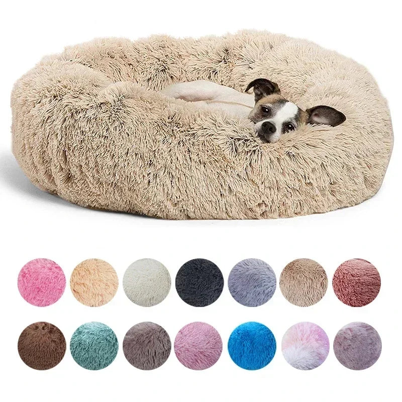 Calming Orthopedic Donut Bed for Dogs & Cats