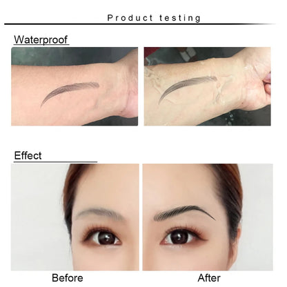 4D Waterproof Eyebrow Tattoo Stickers