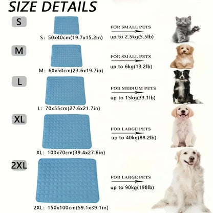 Self-Cooling Pet Cushion Mat for Dogs & Cats
