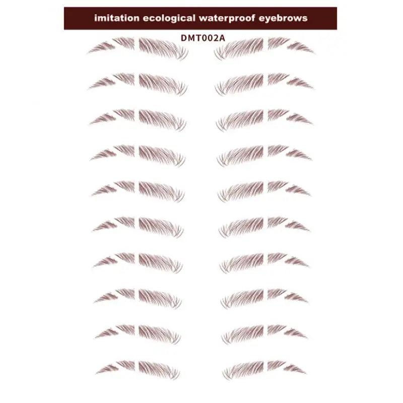 4D Waterproof Eyebrow Tattoo Stickers