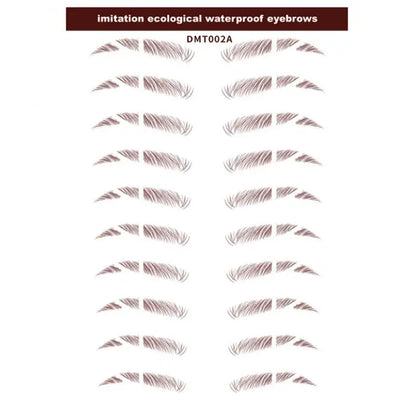 4D Waterproof Eyebrow Tattoo Stickers