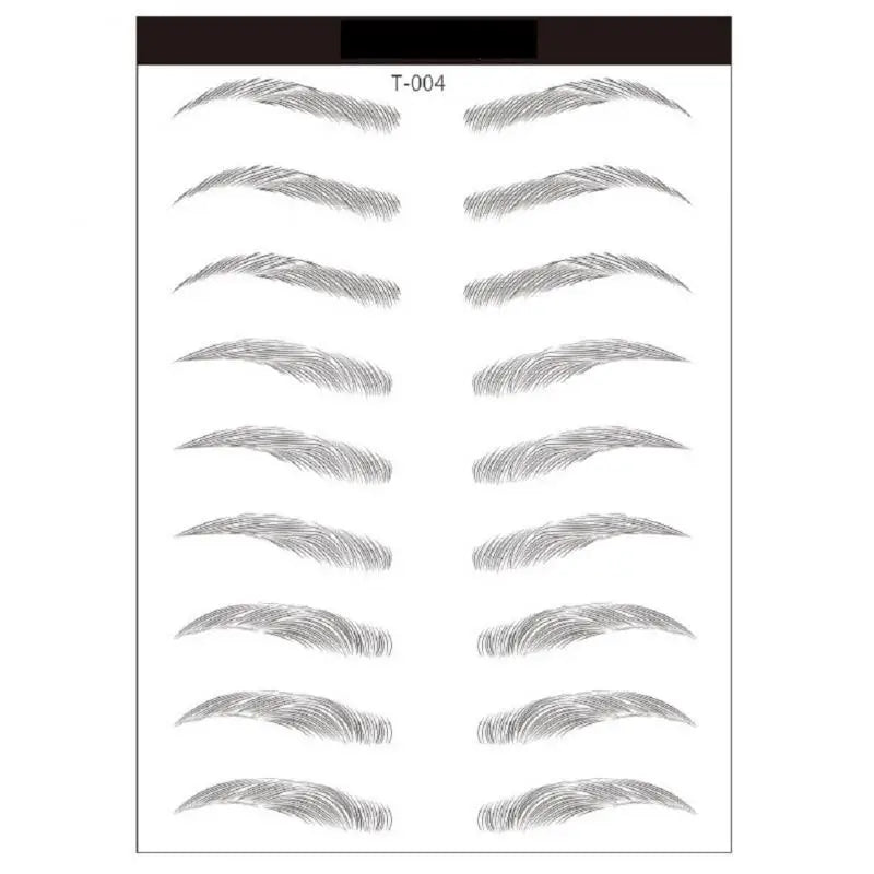 4D Waterproof Eyebrow Tattoo Stickers