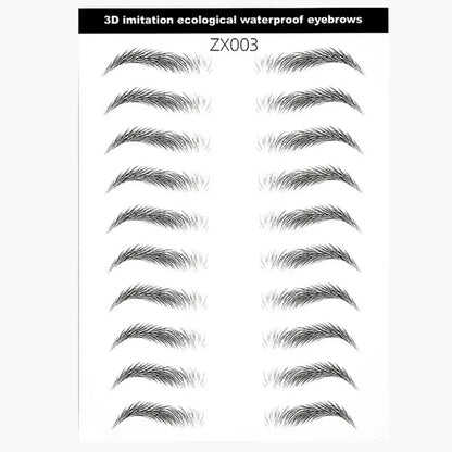 4D Waterproof Eyebrow Tattoo Stickers