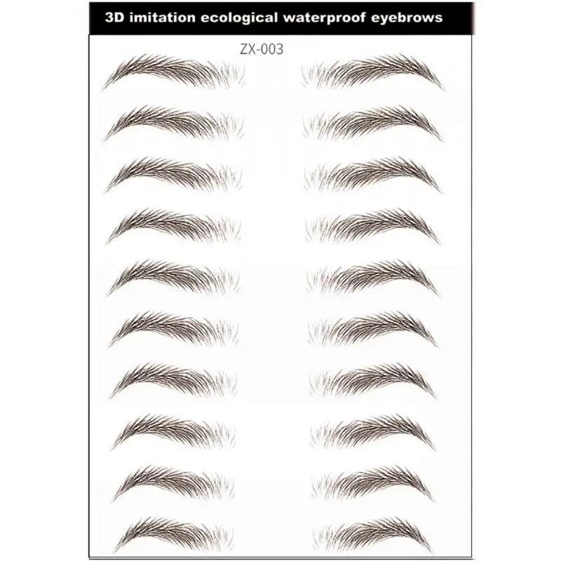 4D Waterproof Eyebrow Tattoo Stickers
