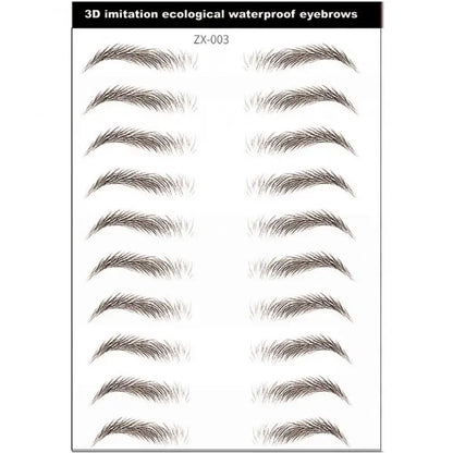 4D Waterproof Eyebrow Tattoo Stickers