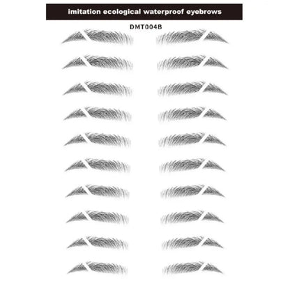 4D Waterproof Eyebrow Tattoo Stickers