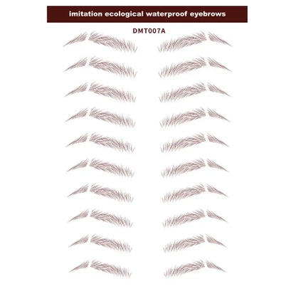 4D Waterproof Eyebrow Tattoo Stickers