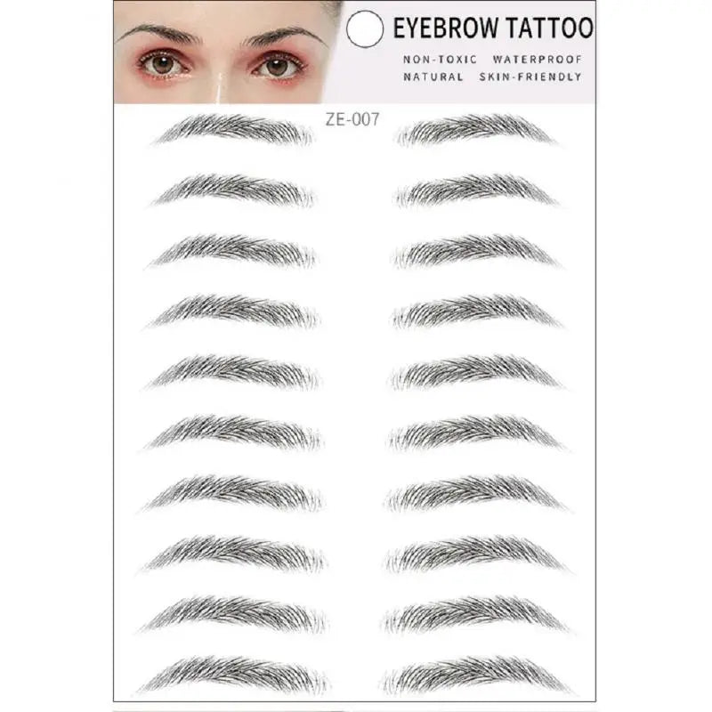 4D Waterproof Eyebrow Tattoo Stickers