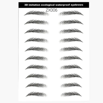 4D Waterproof Eyebrow Tattoo Stickers