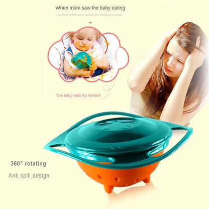360° Spill-Proof Baby Gyro Bowl