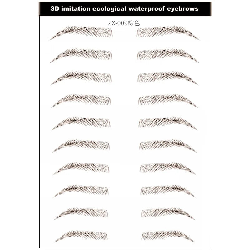 4D Waterproof Eyebrow Tattoo Stickers