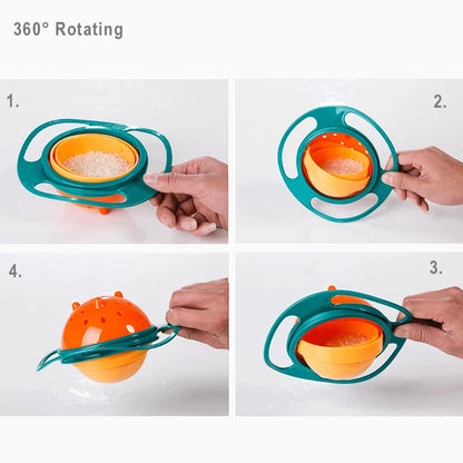 360° Spill-Proof Baby Gyro Bowl