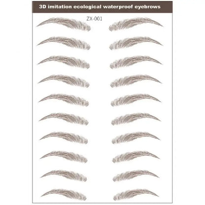 4D Waterproof Eyebrow Tattoo Stickers