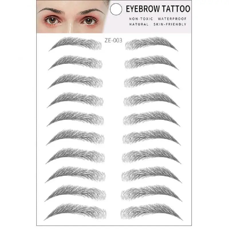 4D Waterproof Eyebrow Tattoo Stickers