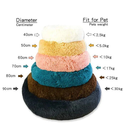 Calming Orthopedic Donut Bed for Dogs & Cats