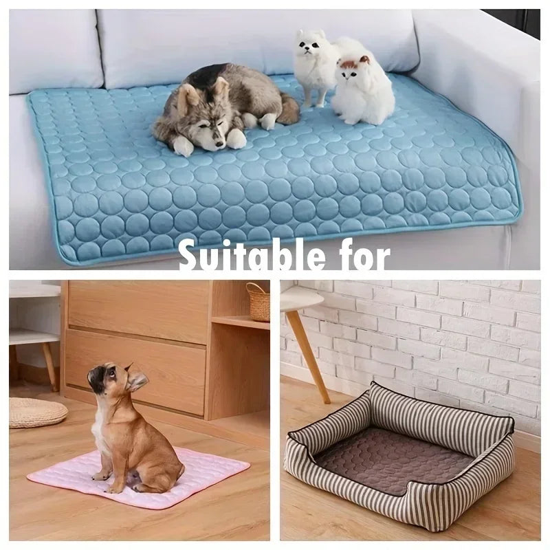 Self-Cooling Pet Cushion Mat for Dogs & Cats