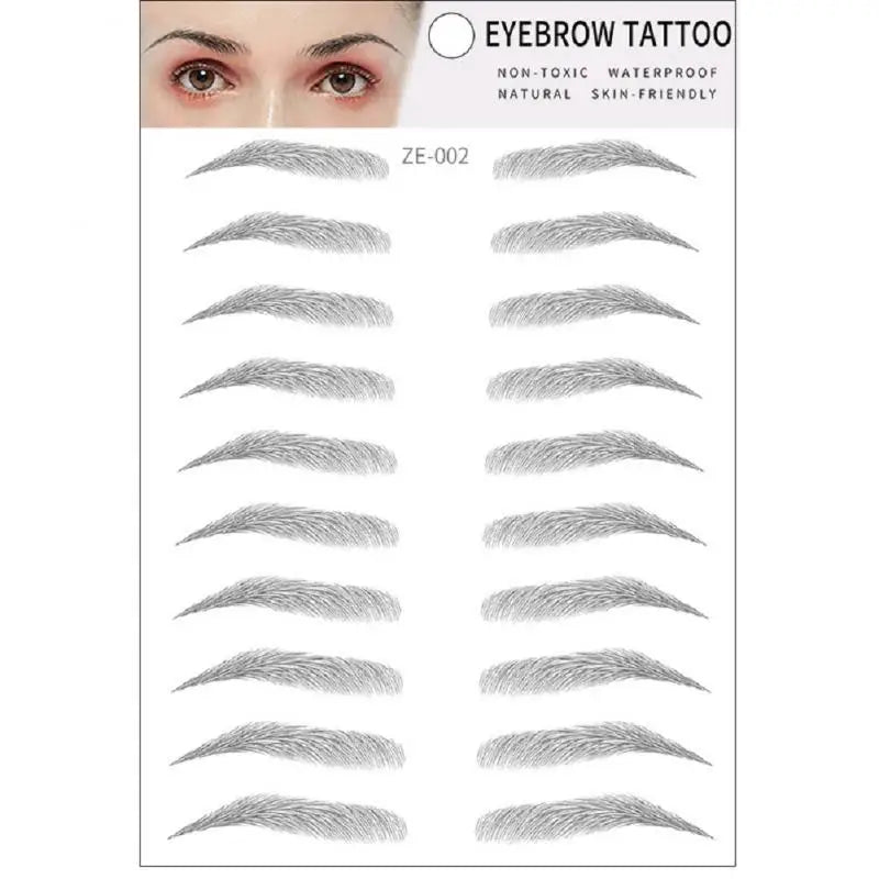 4D Waterproof Eyebrow Tattoo Stickers