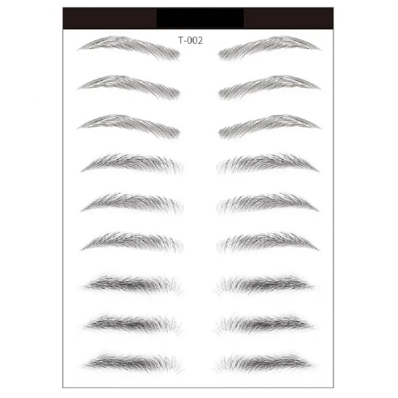 4D Waterproof Eyebrow Tattoo Stickers