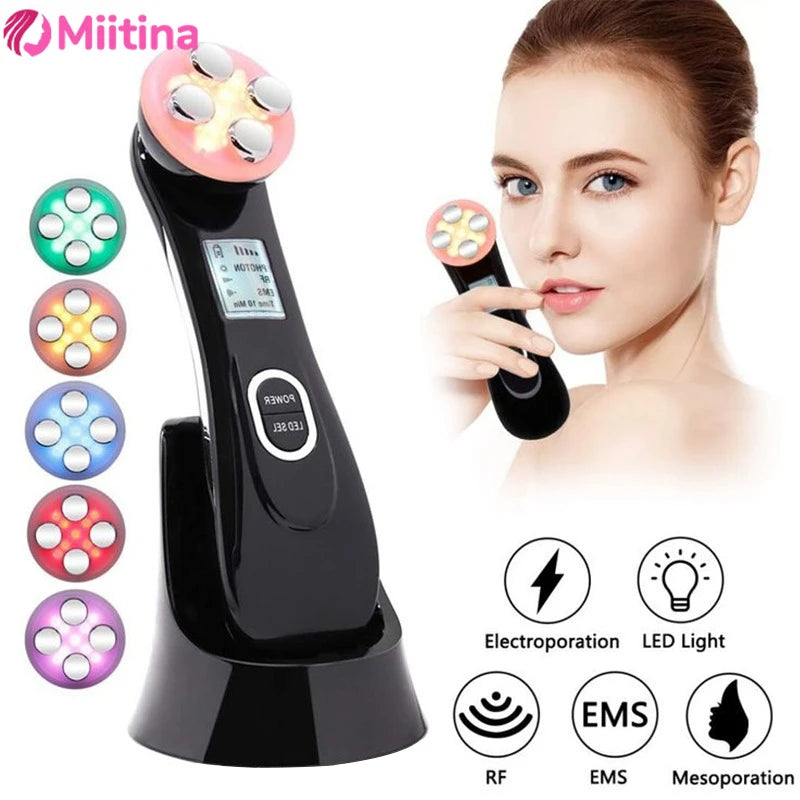 5-in-1 Face Massager Device
